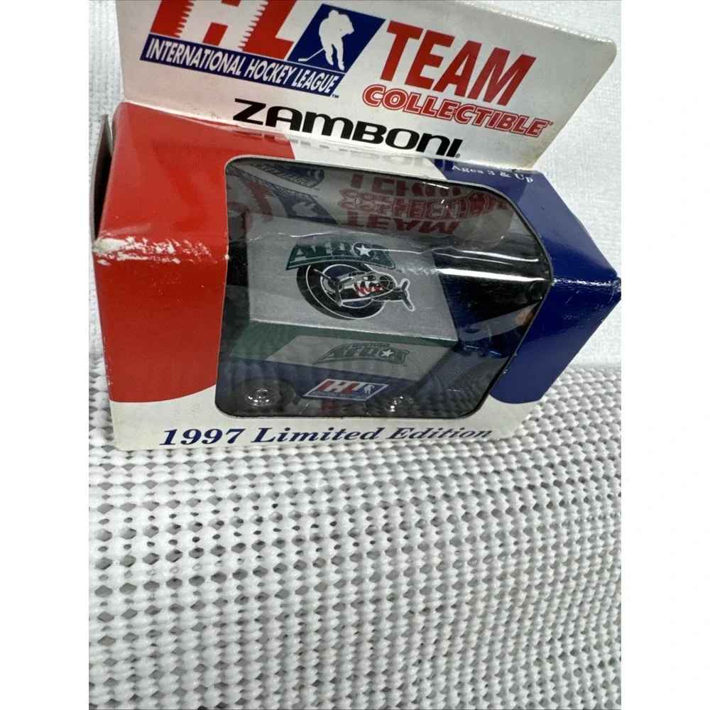 1997 White Rose IHL Houston Aeros Zamboni Die-Cast Limited Edition Vintage